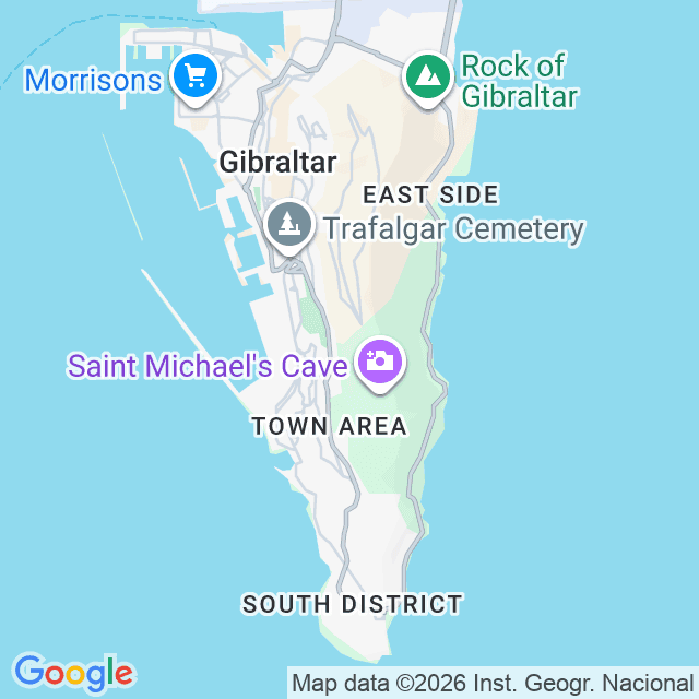 Map of Gibraltar recycling points